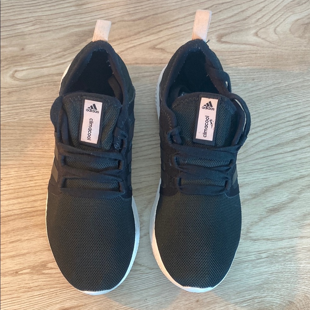 adidas Black and White Slip-On Sneakers